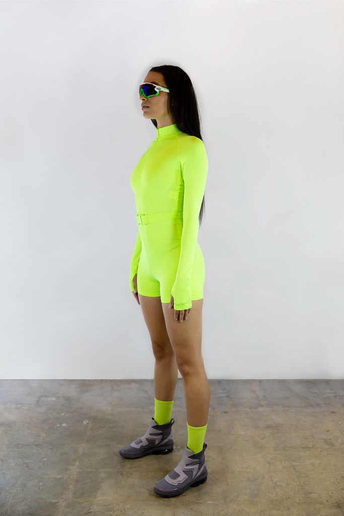 SLIME GREEN CYCLE SUIT