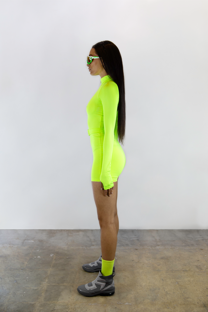 SLIME GREEN CYCLE SUIT