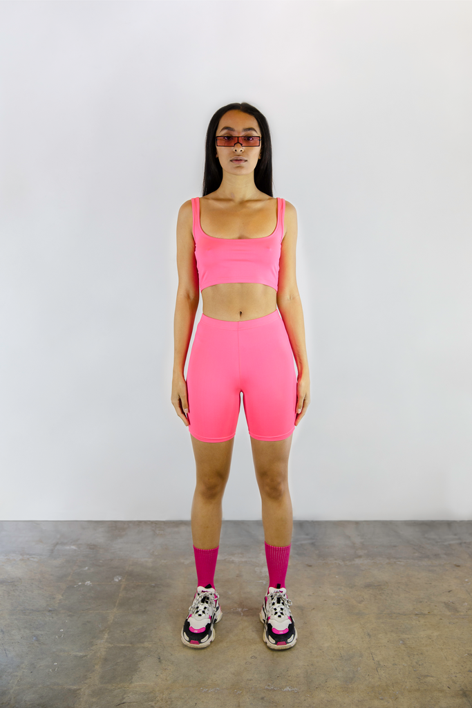 HOT PINK BIKE SHORT