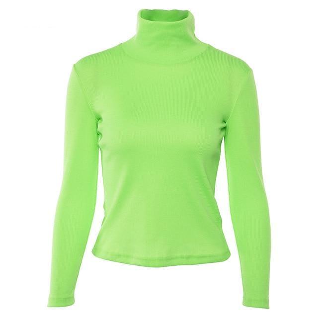 SLIME GREEN TURTLENECK