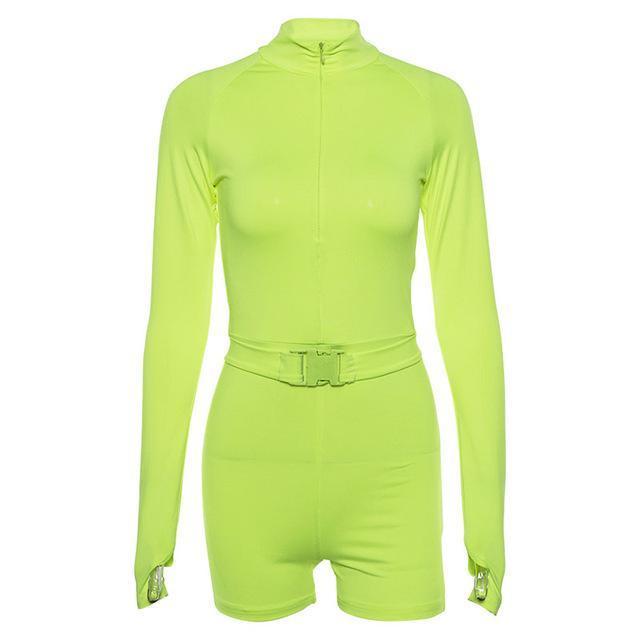 SLIME GREEN CYCLE SUIT